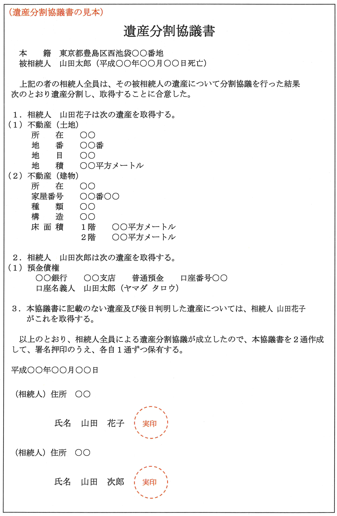 協議 書 分割 と は 遺産 遺産分割協議書とは？作成の意味から雛形への書き方例(見本)まで徹底解説